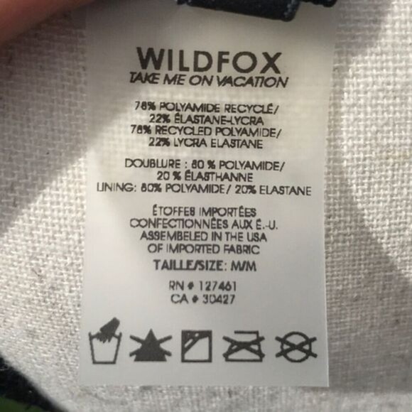 Wildfox Cheetah Print Reversible String Bikini Top Women's Size Medium - Picture 4 of 5